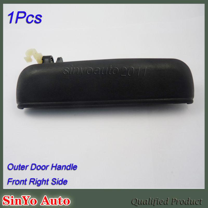 New exterior outer door handle front right black fr for toyota tercel 