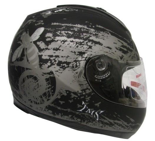 Matte black hornet full face motorcycle street helmet~m/medium