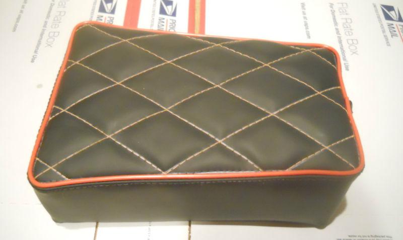 10" x 7" black old school style minibike seat custom universal fit mini bike