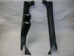 1969 1970 mustang coupe windshield pillar post trim, abs plastic, with gauges