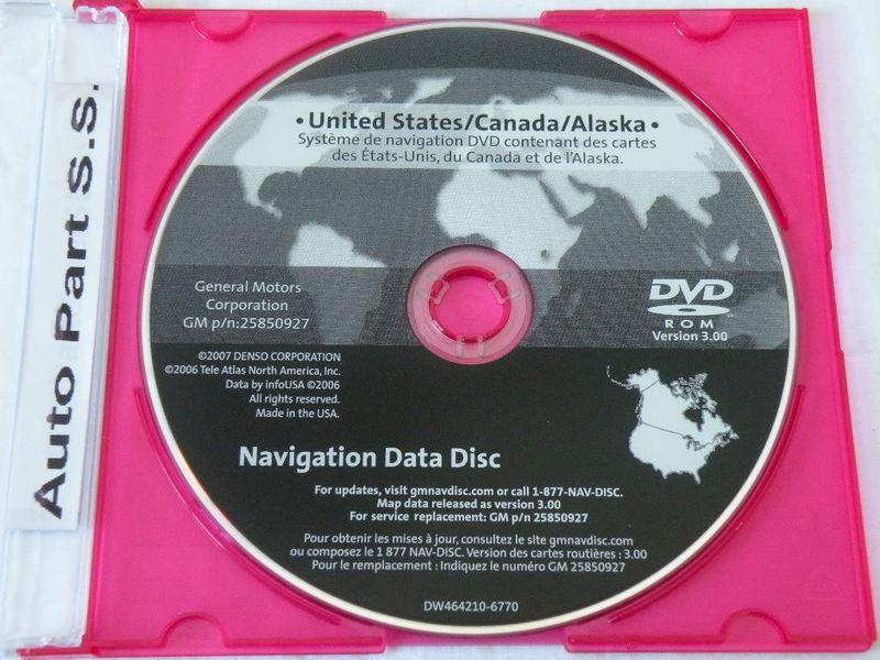 2007 2008 2009 yukon xl navigation dvd map disk vr 3.00