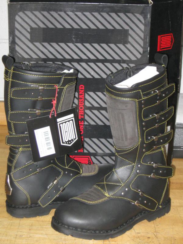 New icon elsinore motorcycle motorcross black boots size 10