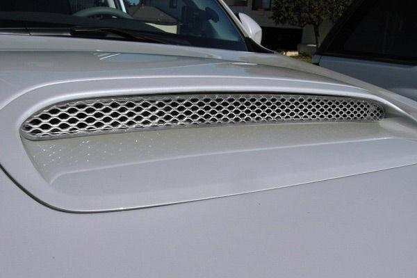 2009-2013 subaru forester xt grillcraft silver hood scoop grille insert grill 