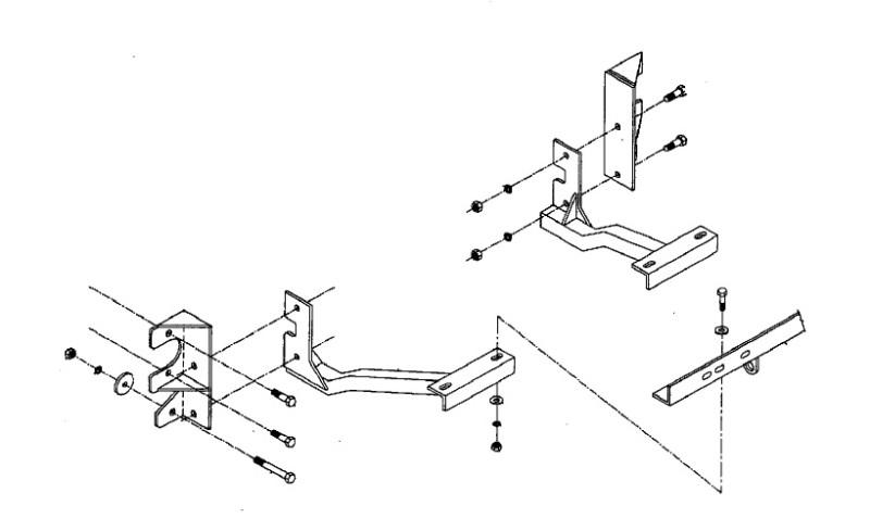 Blue ox dm7246 base plate for chrysler lebaron 90-94