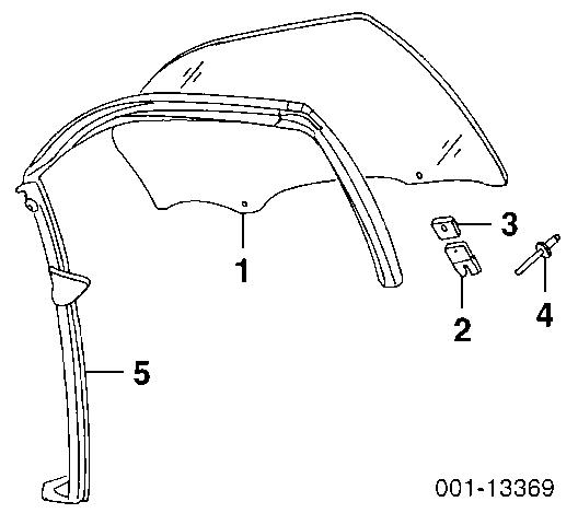Dd9182gtn 1997-2005 chevrolet malibu door front left driver window glass