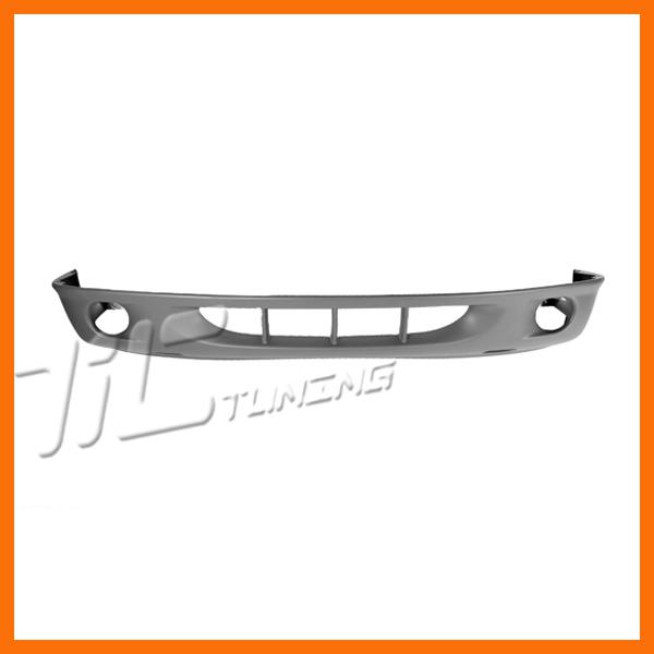 01-04 dodge dakota front bumper textured lower raw gray plastic fog