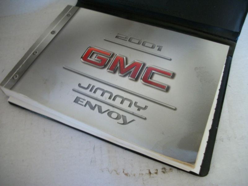 2001 01 gmc jimmy envoy suv owner owner's manual w/ case