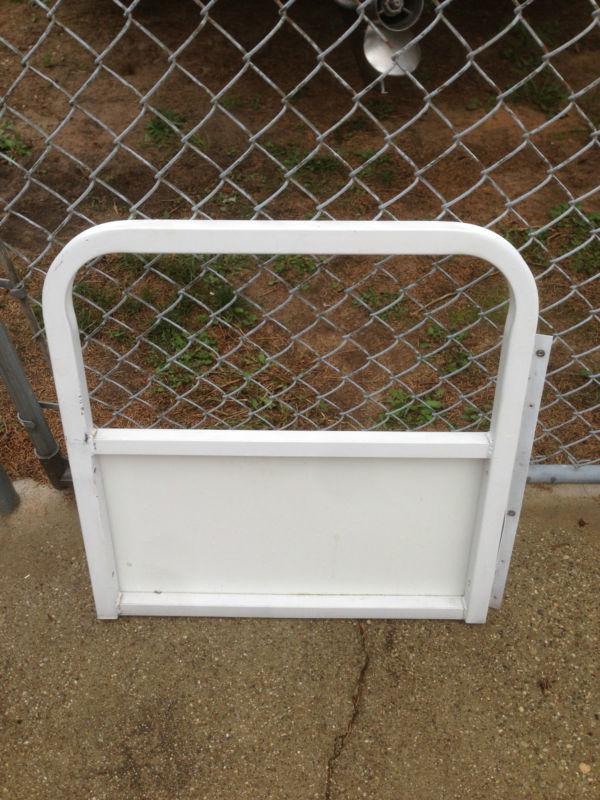 Pontoon side gate door 24  wide x 25  tall white painted