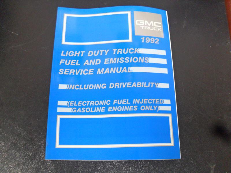 Service manual gmc truck , fuel and emissions, electronic fuel injected