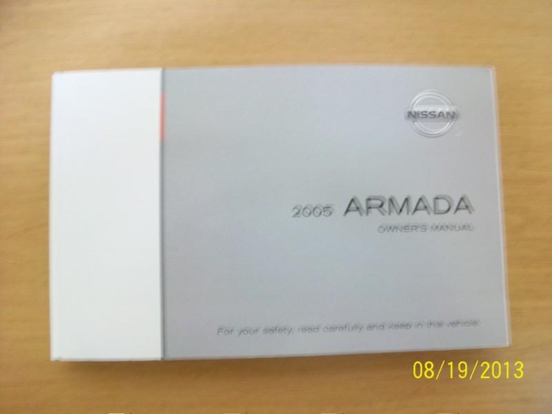 2005 nissan armada  owners manual