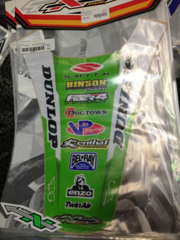 N-style ultra rear fender decal sticker kawasaki 03-07 kx125 kx250 kx