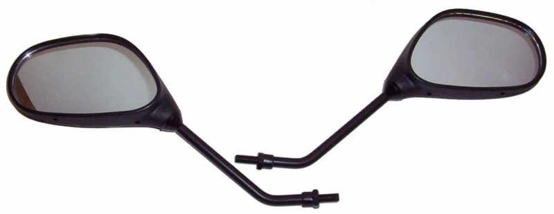 Black rear view mirrors with 8mm thread for scooter atv kart fast free shipping 
