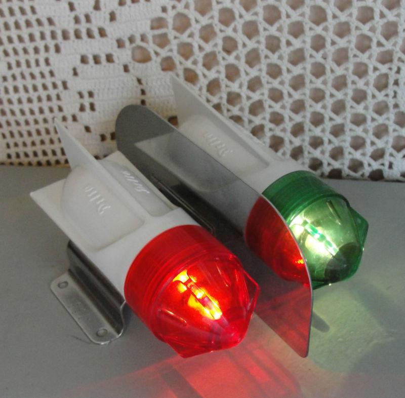 Find VINTAGE DELTA GREEN & RED BOAT MARKER LIGHTS ATOMIC ROCKET LOOKING