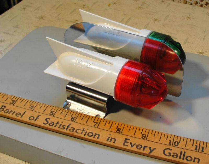 Find VINTAGE DELTA GREEN & RED BOAT MARKER LIGHTS ATOMIC ROCKET LOOKING