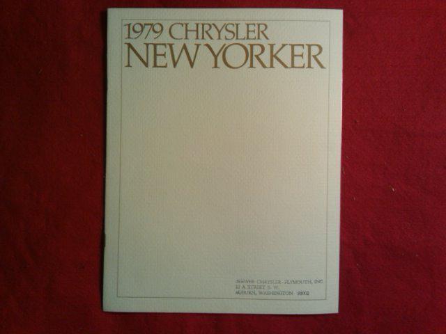 1979 chrysler new yorker sales dealer brochure