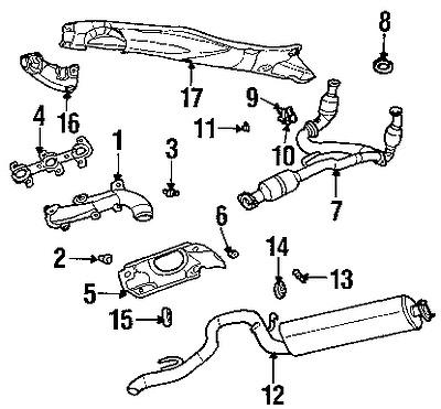 Jeep 6504340 genuine oem factory original exhaust manifold bolt