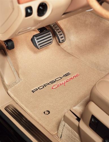 Lloyd floor mat 4-piece (front & rear) double embroidery set for porsche models