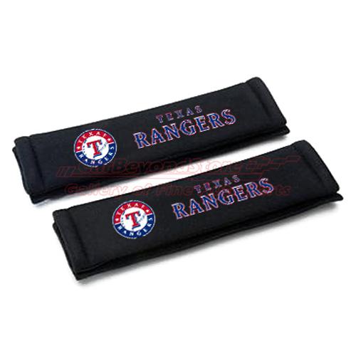 Mlb texas rangers seat belt shoulder pads, pair, licensed + free gift