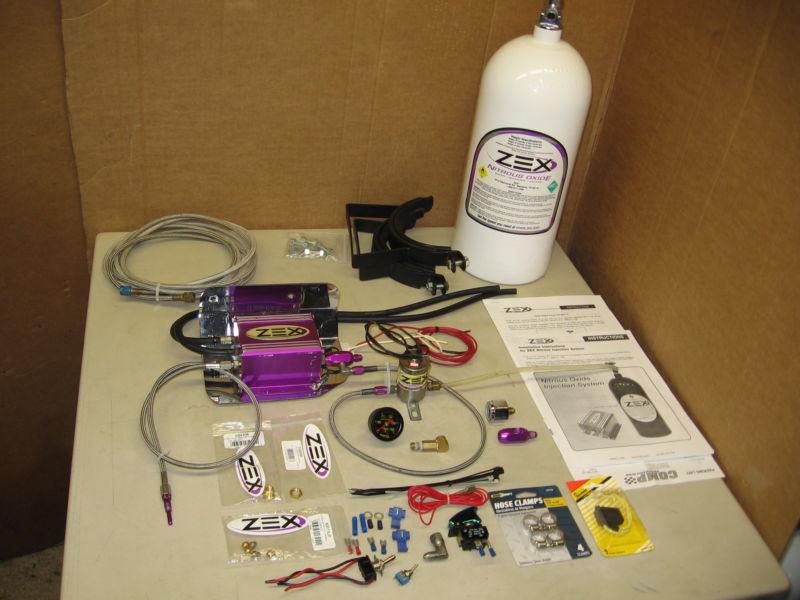 Zex ford mustang 5.0 4.6l efi nos dry nitrous system kit 1986-1998 purge & gauge