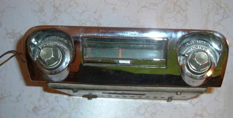 Vtg 1959-60 chevy am radio by automatic radio model a-271985 9 1/2"x 4" untested