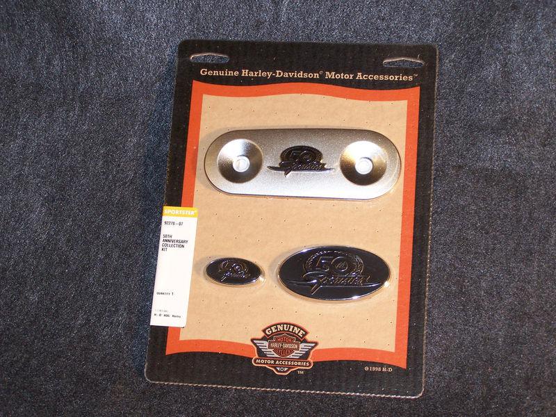 Harley-davidson sportster 50th anniversary medallion collection 
