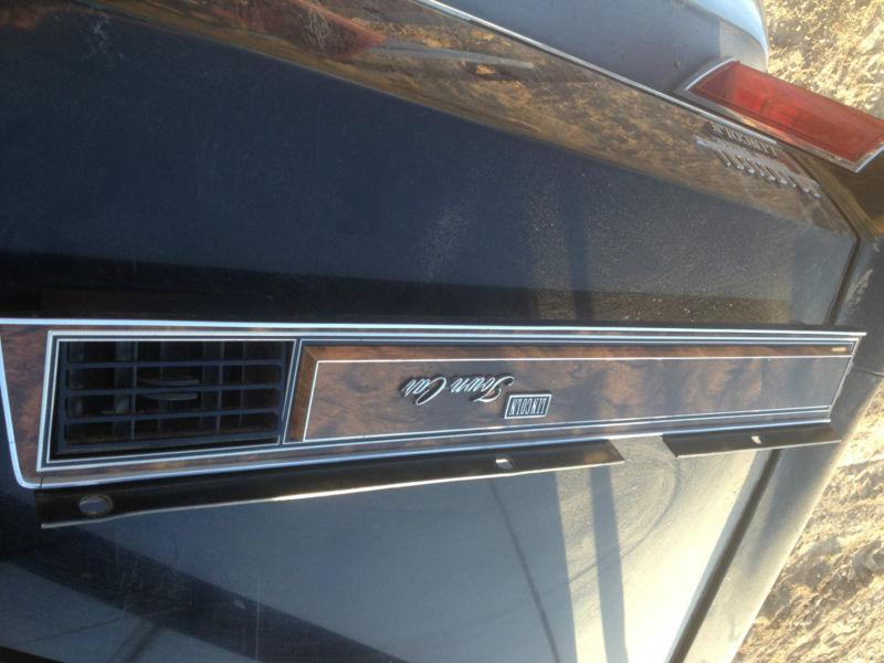 1983 lincoln wood grain dash bezel  trim 