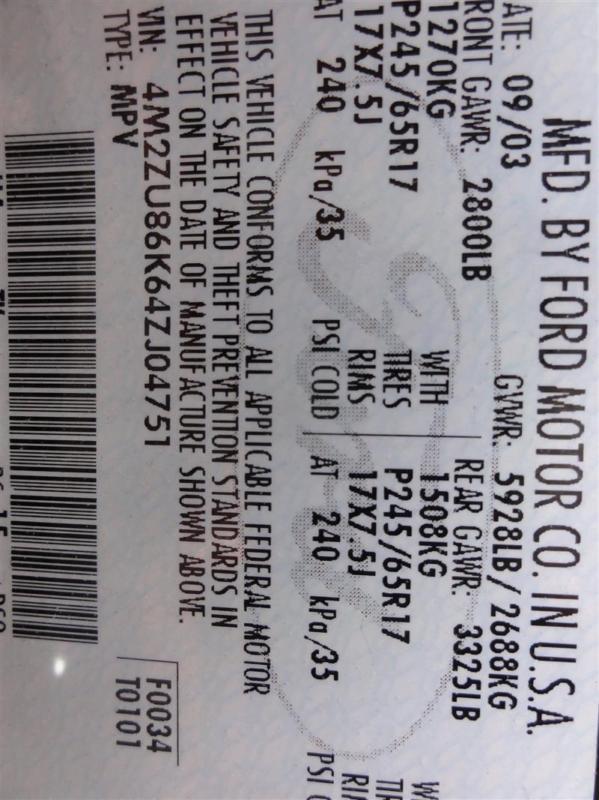 98-00 01 02 03 04 05 ford explorer starter motor 4 dr exc. sport trac 6-245 4.0l