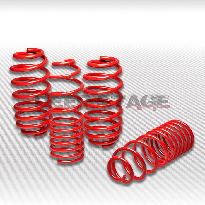 1.5" drop sport suspension racing lowering spring 06-09 civic dx/lx/ex/si red