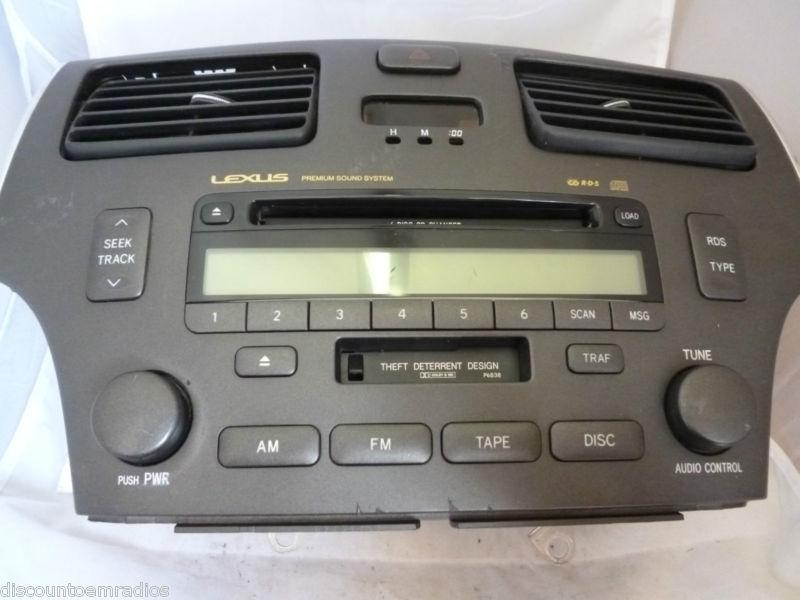 Find 03 04 LEXUS ES330 ES300 Radio 6 Disc Changer CD Player P6838 86120