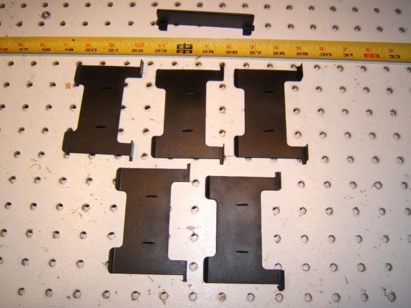 Porsche early  944 center short console cassette 6 piece holders, 1 set of 6, 