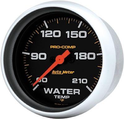 Auto meter 5469 pro-comp 60-210 degrees f analog 2 5/8" gauges -  atm5469