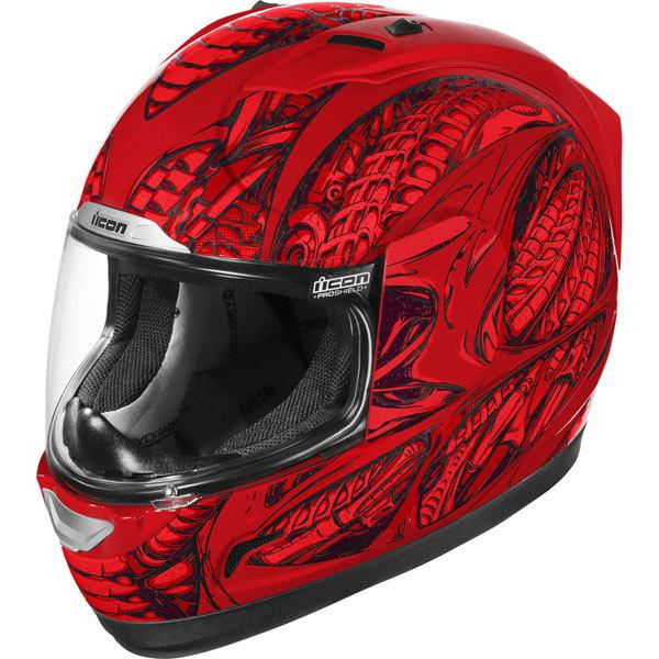Red m icon alliance ssr speedmetal full face helmet