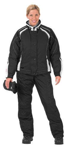 Choko women's powder snowmobile jacket black/white small