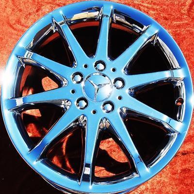 Exchange set of 4 new chrome 18" mercedes benz r500 r350 oem wheels rims 65394