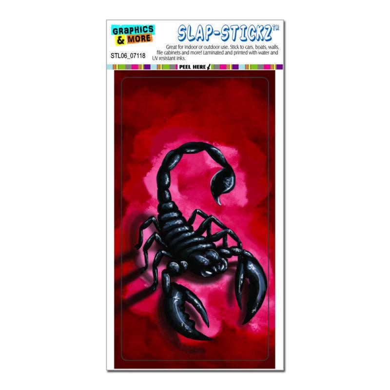 Scorpion - insect bug red - slap-stickz™ car window locker bumper sticker