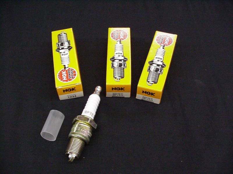Ngk bp7es 1034 spark plugs 3 plugs nib motorcycle yamaha xs 400 750 650 vintage