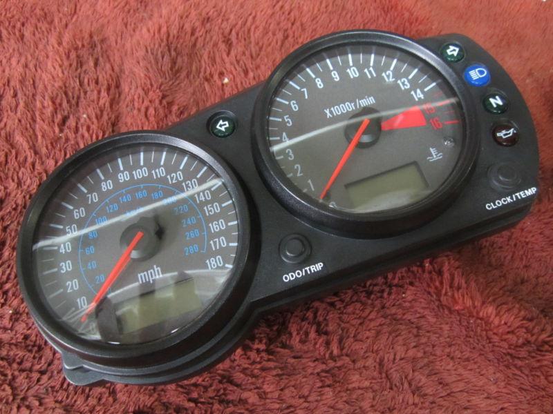 05 06 07 08 kawasaki ninja zzr600 00 01 02 zx6r gauge cluster speedometer oem