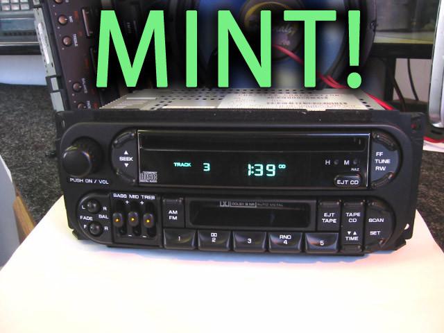 Chrysler jeep dodge cd tape player radio 99 00 01 02 raz p04858540ah p04858540ag