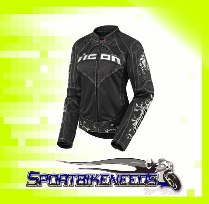 Icon womens contra jacket speed queen black medium m
