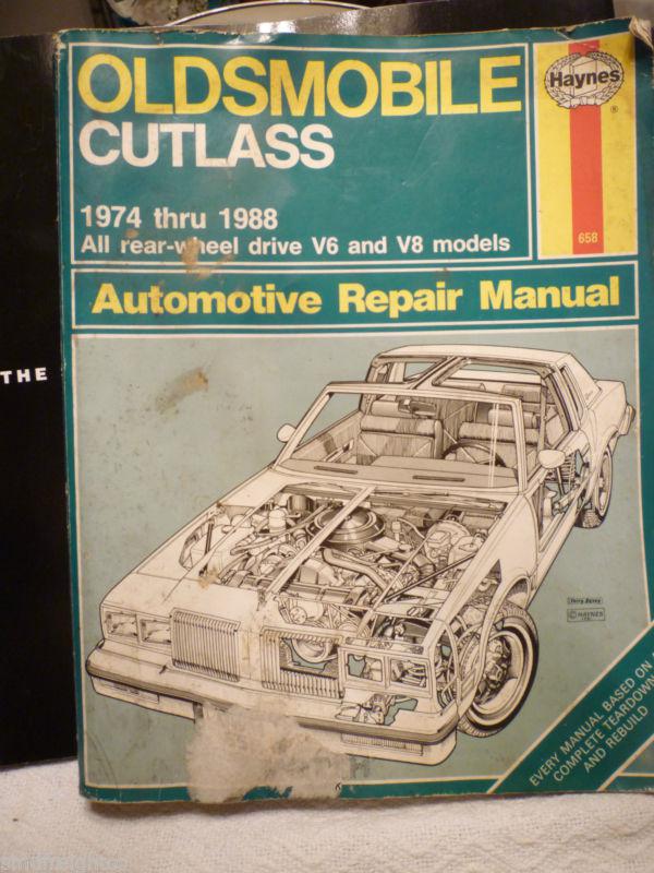 Oldsmobile cutlas haynes repair manual #685 1974-88 rear wheel v-6+v-8 