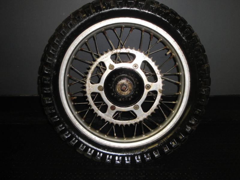 84 85 honda xr 200 r xr200r 4 valve rear wheel rear rim brakes sprocket