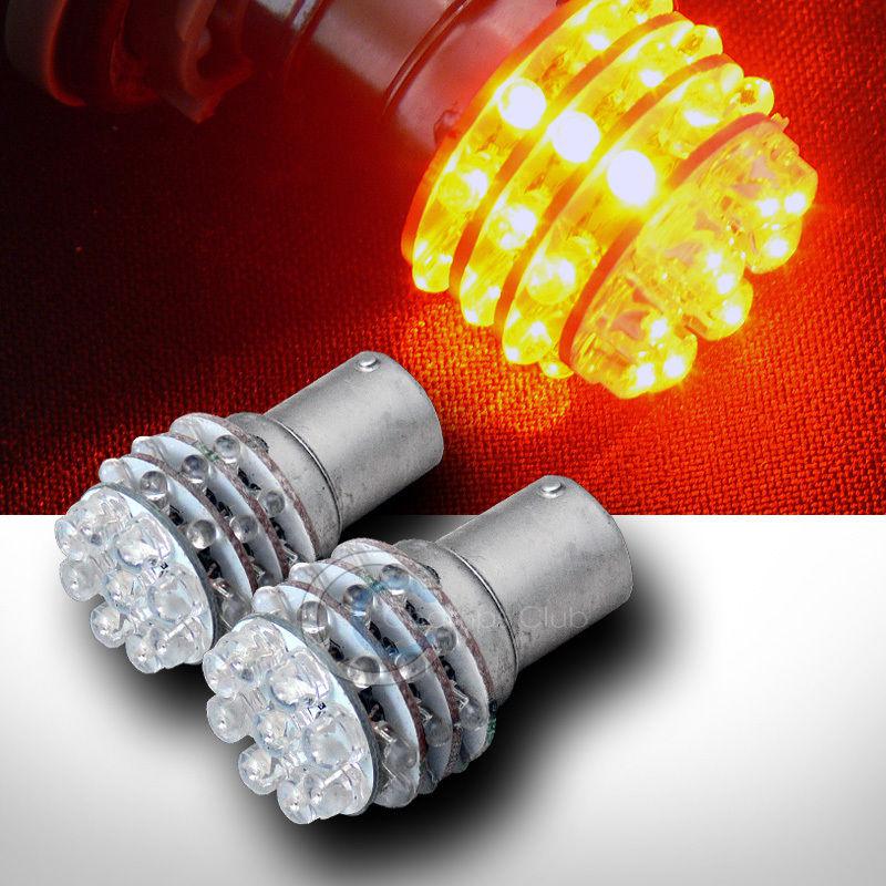 Sell 2p Amber O 1157 Bay15d 36 LED Backup/Reverse Tail Light Bulbs 12V