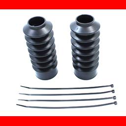 39mm black gaiter fork boots for harley dyna & sportster & 39mm forks