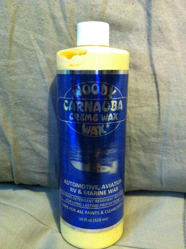 Woody wax carnauba creme wax 16 oz.
