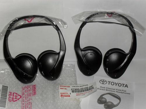 2 genuine toyota part # pt900-00100-hp or part 13649560  headphones headsets 