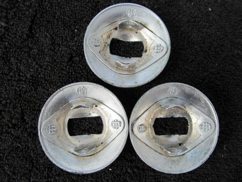 MERCEDES PONTON L/3 CHROME INTERIOR DOOR HANDLE ESCUTCHEONS W120 W121 180 190 sl, US $19.95, image 3