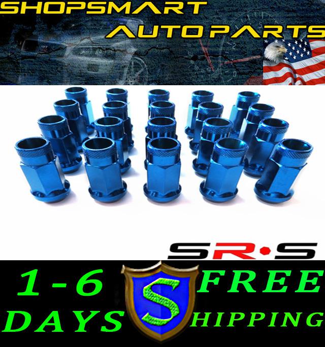 Sell SRS SR*S 12X1.5 BLUE STEEL JDM LUG NUTS HONDA ACURA TOYOTA CIVIC