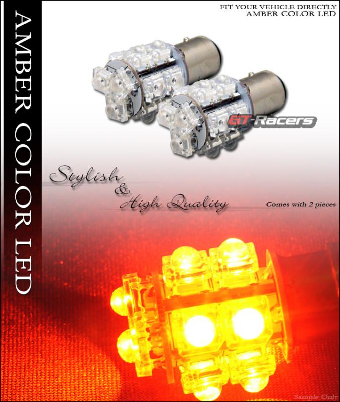 2 amber o 1157 bay15d 13 super flux led front turn signal light bulbs 2357a 2396