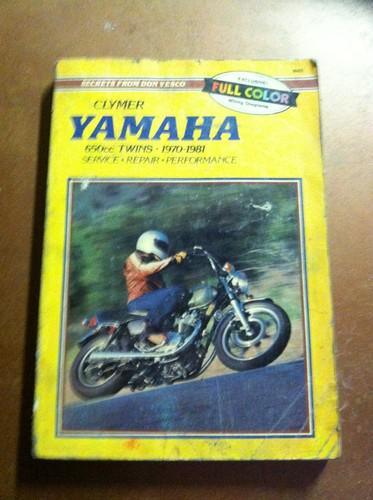 Clymer yamaha 650cc twins 1970-81 service repair performance manual nr 