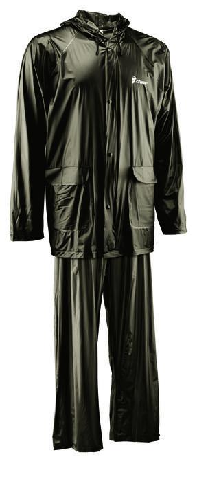Thor 2-piece hooded motorcycle rainsuit black md/medium